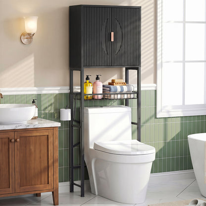 Wave Panel Bathroom Vanity with Sink, Modern Bathroom Cabinet with Storage, Space-Saving Vanity Unit