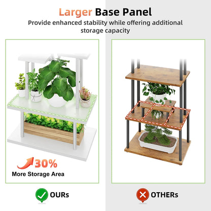 Biemlerfn Plant Stand with Grow Lights, 67" Tall Plant Shelf Indoor