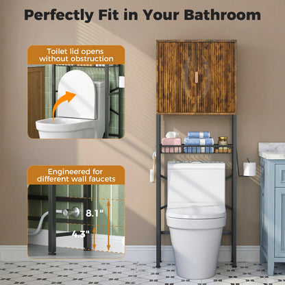 Wave Panel Bathroom Vanity with Sink, Modern Bathroom Cabinet with Storage, Space-Saving Vanity Unit