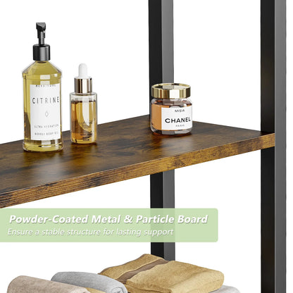 Biemlerfn Over The Toilet Storage Shelf, 3-Tier Wooden Bathroom Organizer Freestanding Space Saver