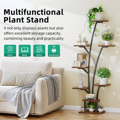 Biemlerfn Plant Stand with Grow Light, Perfect for Living Rooms and Offices
