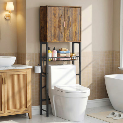 Wave Panel Bathroom Vanity with Sink, Modern Bathroom Cabinet with Storage, Space-Saving Vanity Unit