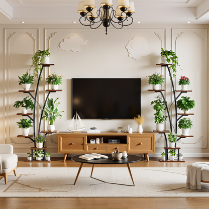 Biemlerfn Plant Stand with Grow Light, Perfect for Living Rooms and Offices